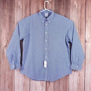 Brooks Brothers 1818 Mens XL Regent The Original Polo Shirt Check Button Down